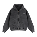 Zip-Through Boxy Fleece Hoodie
