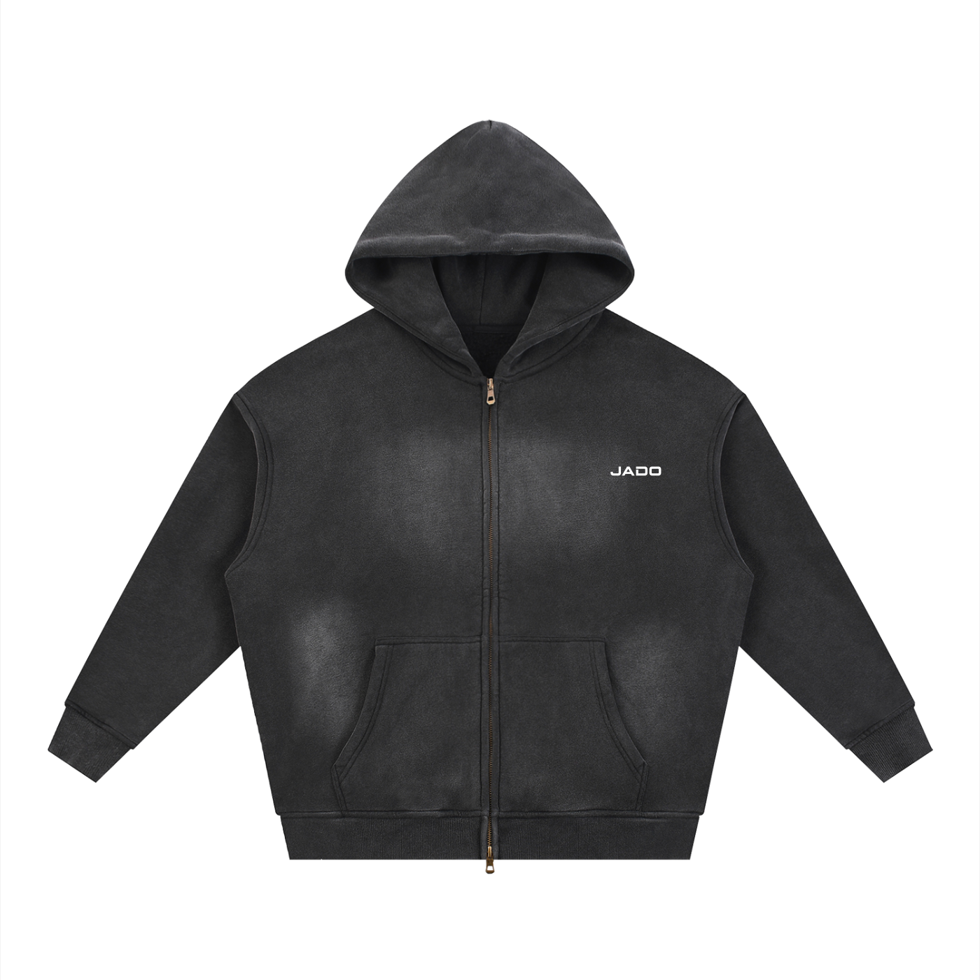 JADO fall in love Two-way Zip Hoodie