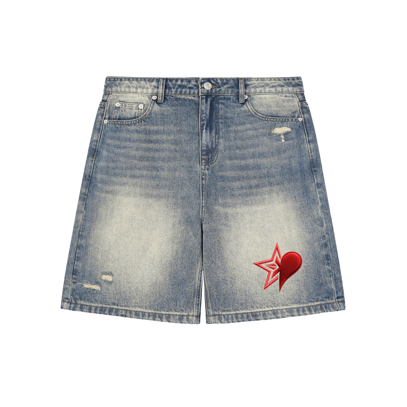 JADO fall in love Baggy Denim Shorts
