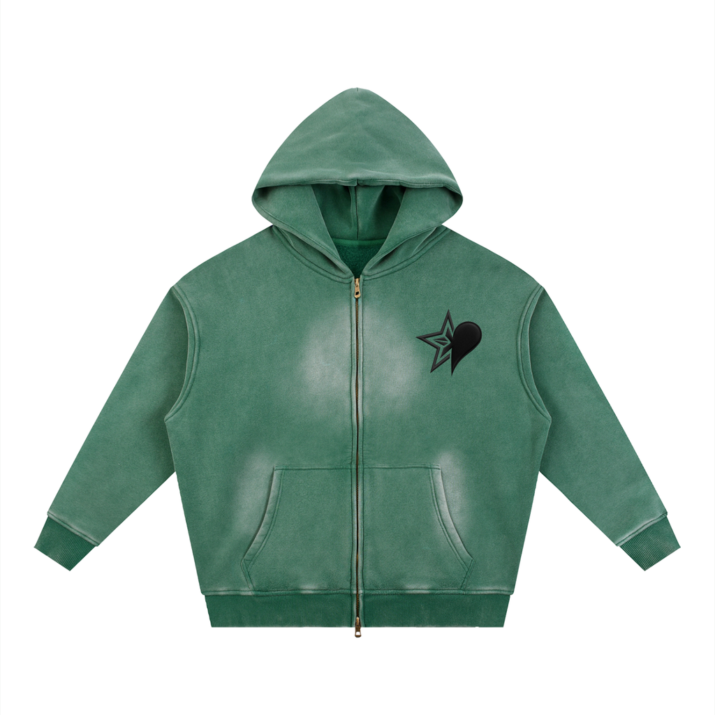 JADO Sunfade Two-way Zip Hoodie